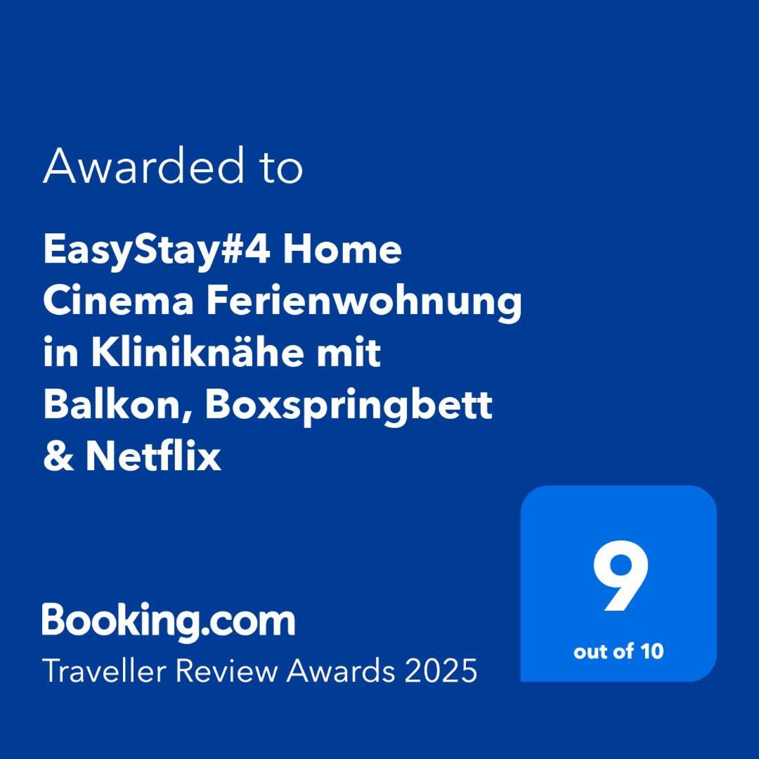 Easystay#4 Home Cinema Ferienwohnung In Kliniknaehe Mit Balkon, Boxspringbett & Netflix Bad Oeynhausen Buitenkant foto